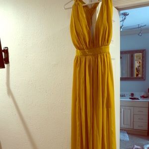 Miss Avenue Mustard Dress